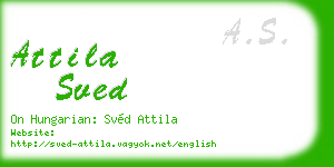 attila sved business card