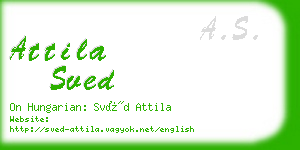 attila sved business card